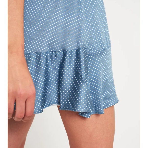 Urban Outfitters Rita Blue Wrap Dress - Picture 2 of 8